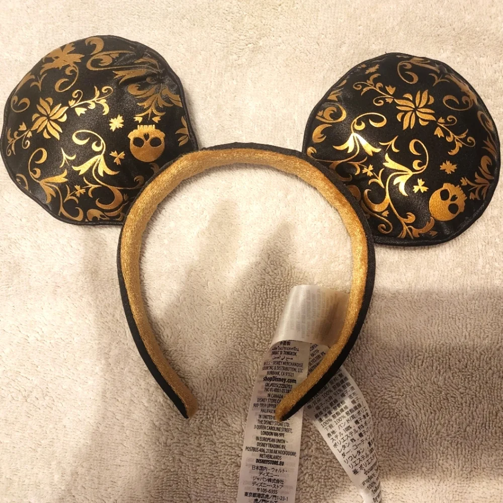 Disney Pirates of the Caribbean 50th Mickey Ear Headbands Black